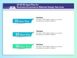 Business Proposal For Ecommerce Website Design Powerpoint Presentation Slides