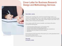 Business Research Design And Methodology Proposal Powerpoint Presentation Slides