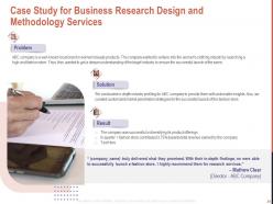 Business Research Design And Methodology Proposal Powerpoint Presentation Slides