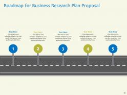 Business research plan proposal powerpoint presentation slides