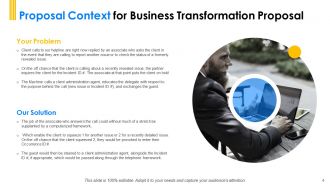 Business Transformation Proposal Powerpoint Presentation Slides