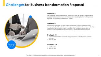 Business Transformation Proposal Powerpoint Presentation Slides