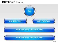 Buttons icons powerpoint presentation slides