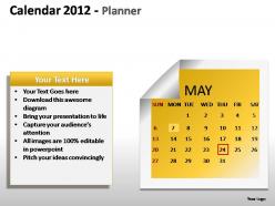 Calendar 2012 planner powerpoint presentation slides