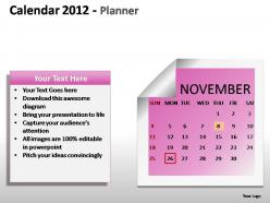 Calendar 2012 planner powerpoint presentation slides