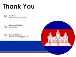 Cambodia flag country information celebrations location map