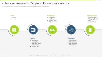 Campaign Awareness Timeline Powerpoint Ppt Template Bundles