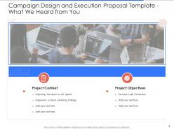 Campaign Design And Execution Proposal Template Powerpoint Presentation Slides