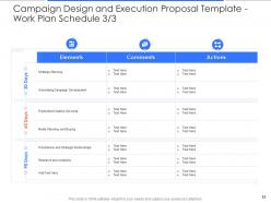 Campaign Design And Execution Proposal Template Powerpoint Presentation Slides