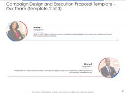 Campaign Design And Execution Proposal Template Powerpoint Presentation Slides