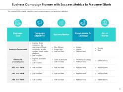 Campaign Efforts Analyst Business Campaign Measures Success Awareness