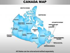 Canada country powerpoint maps