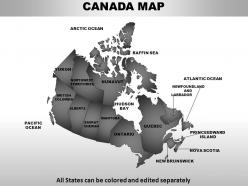 Canada country powerpoint maps