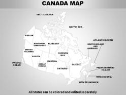 Canada country powerpoint maps