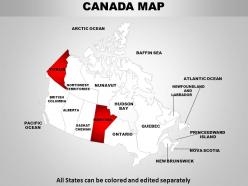 Canada country powerpoint maps