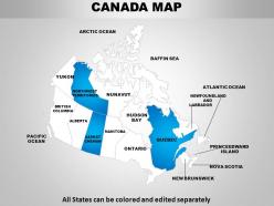 Canada country powerpoint maps