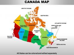 Canada country powerpoint maps