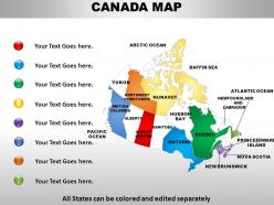 Canada country powerpoint maps