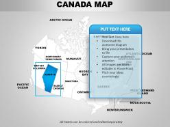 Canada country powerpoint maps