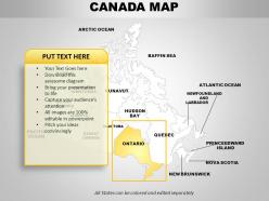 Canada country powerpoint maps