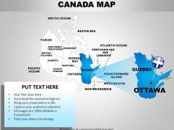 Canada country powerpoint maps