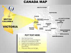 Canada country powerpoint maps