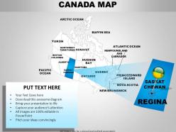 Canada country powerpoint maps