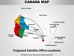 Canada country powerpoint maps