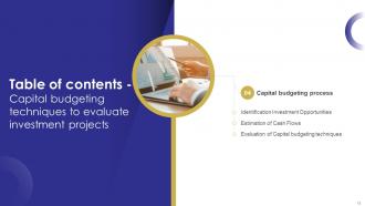 Capital Budgeting Techniques To Evaluate Investment Projects Complete Deck Images Captivating