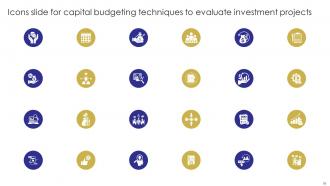 Capital Budgeting Techniques To Evaluate Investment Projects Complete Deck Content Ready Aesthatic