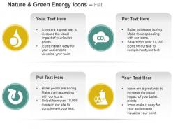 Carbon emission calculation nuclear power plant ppt icons graphics