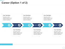Career option 1 of 2 10 minutes self introduction ppt powerpoint presentation outline designs download