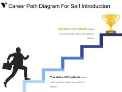 Career path diagram for self introduction powerpoint graphics