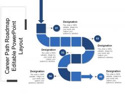 Career path roadmap editable powerpoint layout