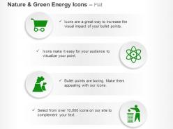 Cart nuclear energy symbol waste management ppt icons graphics