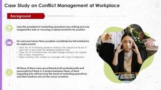 Case Studies For Conflict Management Training Ppt