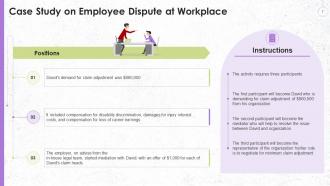 Case Studies For Conflict Management Training Ppt