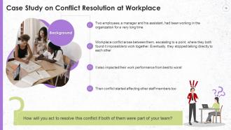 Case Studies For Conflict Management Training Ppt