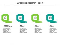 Categories research report ppt powerpoint presentation show structure cpb