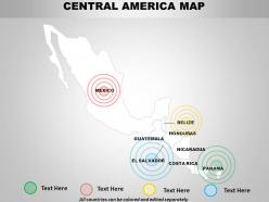 Central america continents powerpoint maps