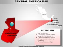 Central america continents powerpoint maps