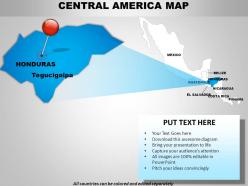 Central america continents powerpoint maps