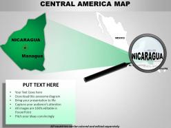 Central america continents powerpoint maps