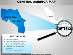 Central america continents powerpoint maps