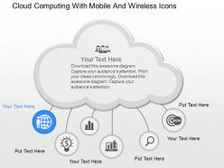 Cf cloud computing with mobile and wireless icons powerpoint template