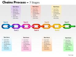 Chains process 7 stages powerpoint slides