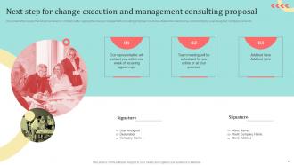 Change Execution And Management Consulting Proposal Powerpoint Presentation Slides Impressive