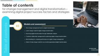 Change Management And Digital Transformation Examining Digital Project Success Factors And Strategies CM CD Analytical Engaging