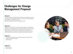 Change Management Proposal Powerpoint Presentation Slides