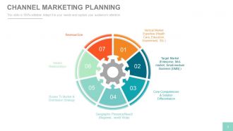 Channel sales marketing and strategy plan powerpoint presentation with slides